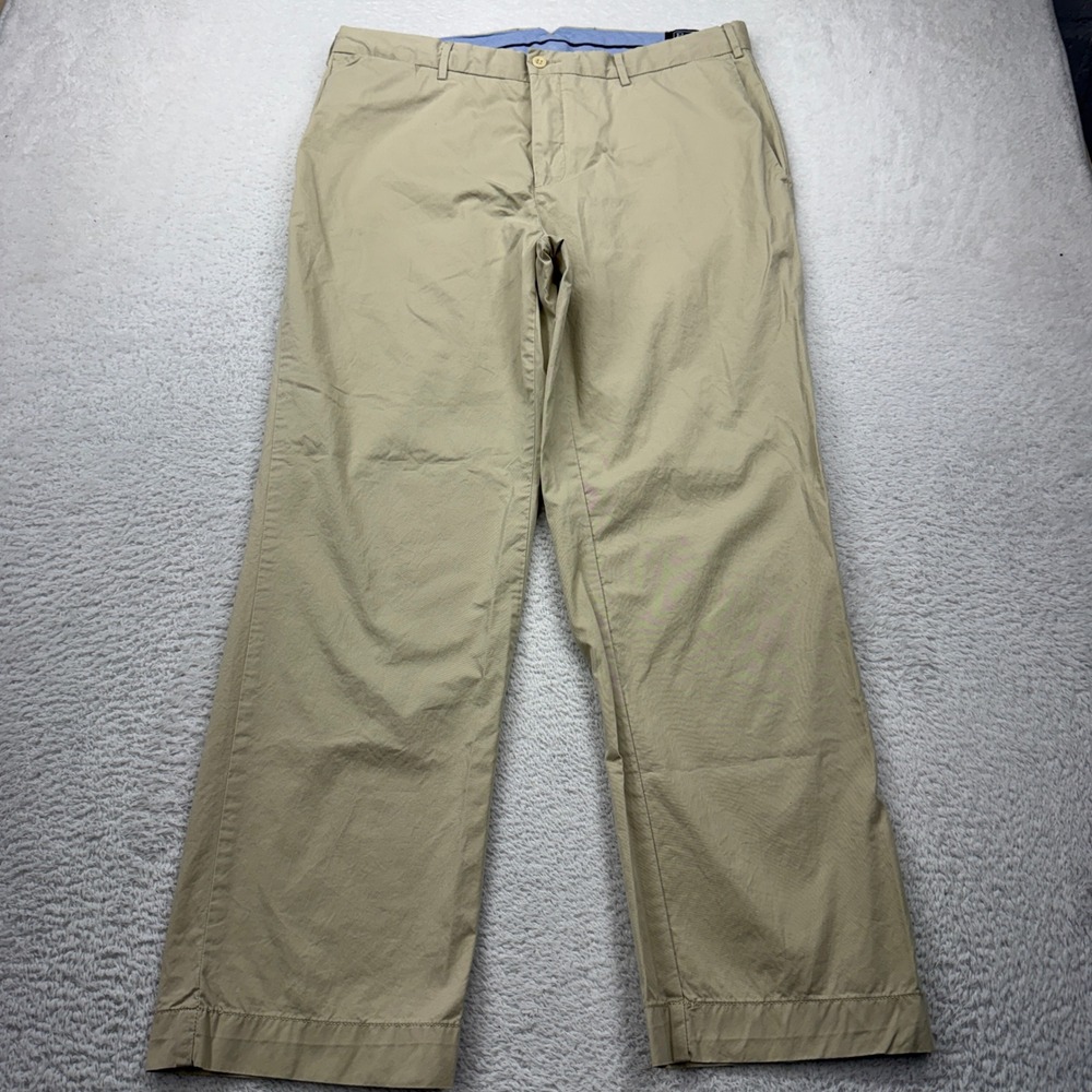 Polo Ralph Lauren Classic Fit Khaki Chinos Mens 36x30 Pima Cotton Tan Pants